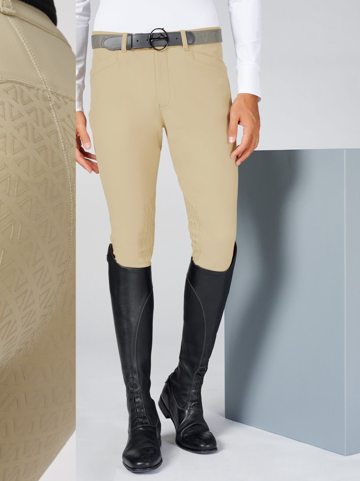VESTRUM SAN DIEGO MEN'S RIDING BREECHES WITH KNEE GRIP - TK FABRIC