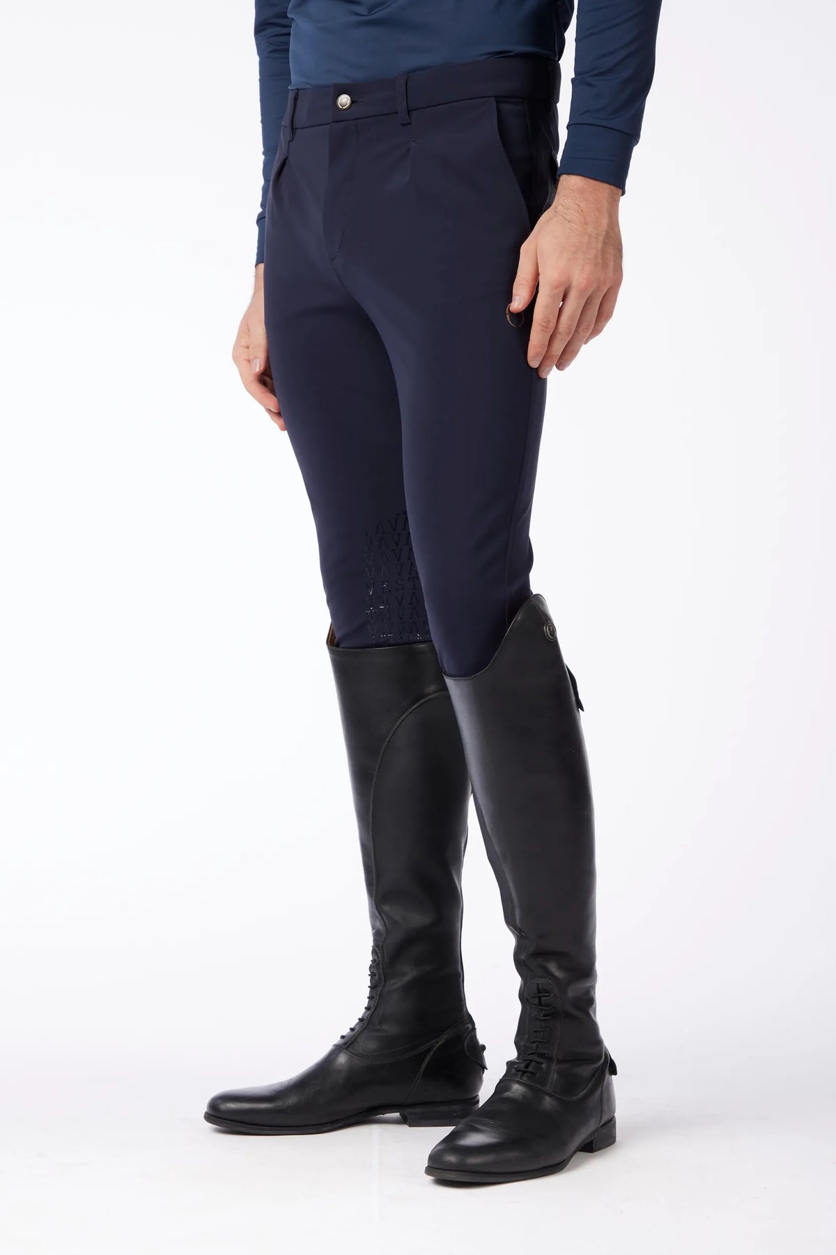 VESTRUM STELVIO MEN'S RIDING BREECHES WITH KNEE GRIP - TK FABRIC