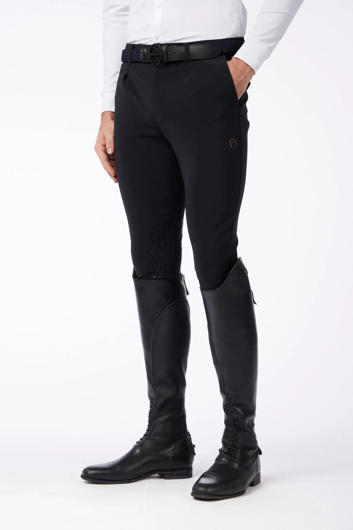 VESTRUM STELVIO MEN'S RIDING BREECHES WITH KNEE GRIP - TK FABRIC