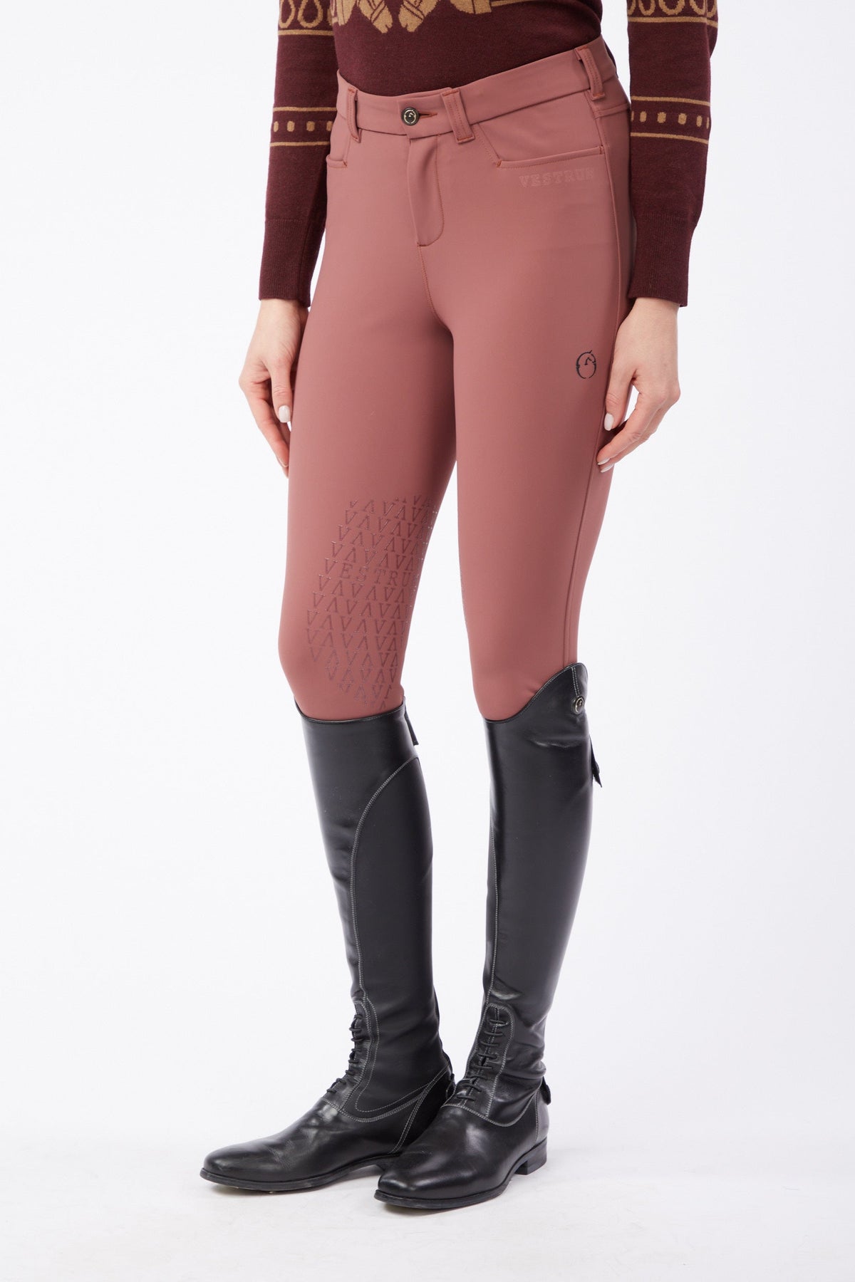 PANTALONES DE EQUITACIÓN PARA MUJER SYRACUSE CON AGARRE EN LA RODILLA