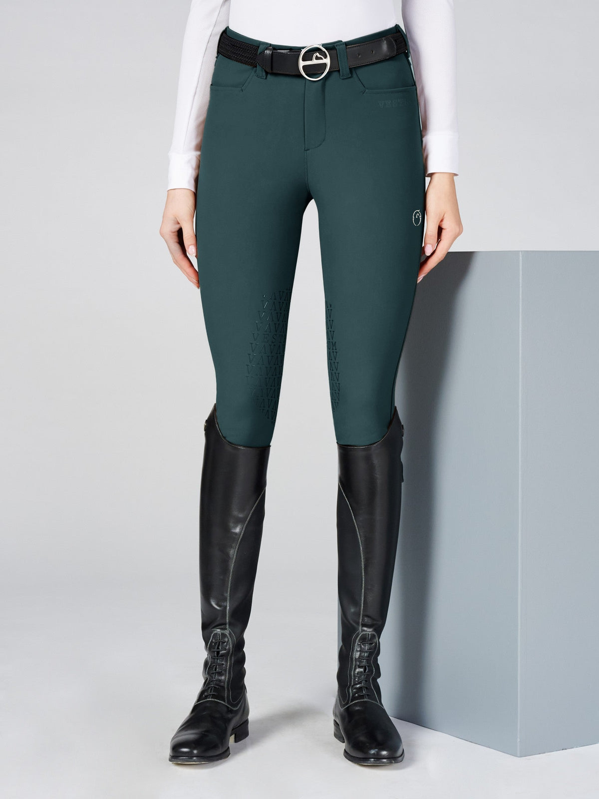 PANTALONES DE EQUITACIÓN PARA MUJER SYRACUSE CON AGARRE EN LA RODILLA