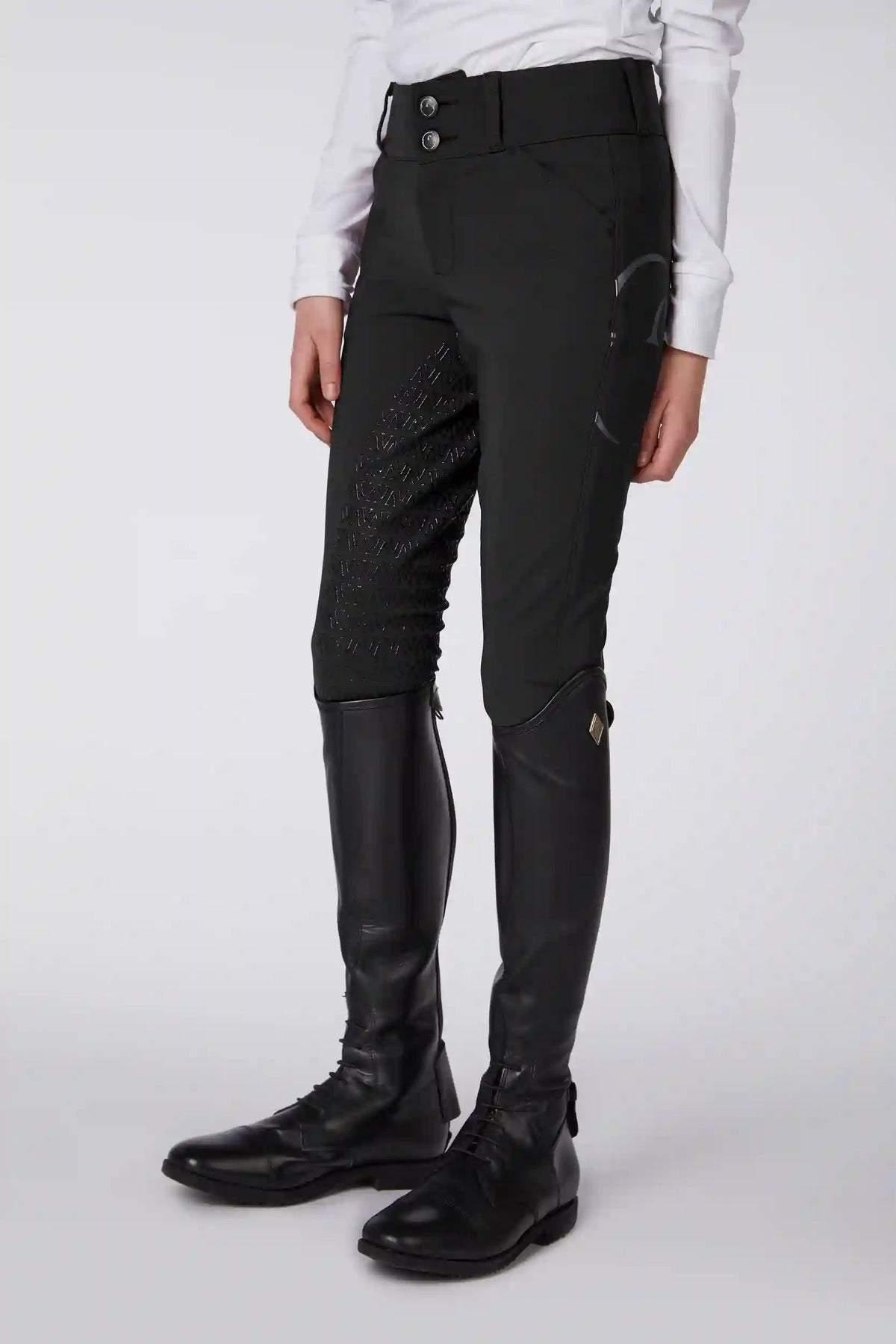 VESTRUM MOLVENO GIRL'S RIDING BREECHES WITH FULL GRIP - TK FABRIC